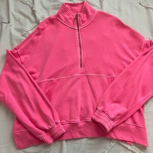 Hot pink aerie swimsuit cover up
there are some stains as pictured